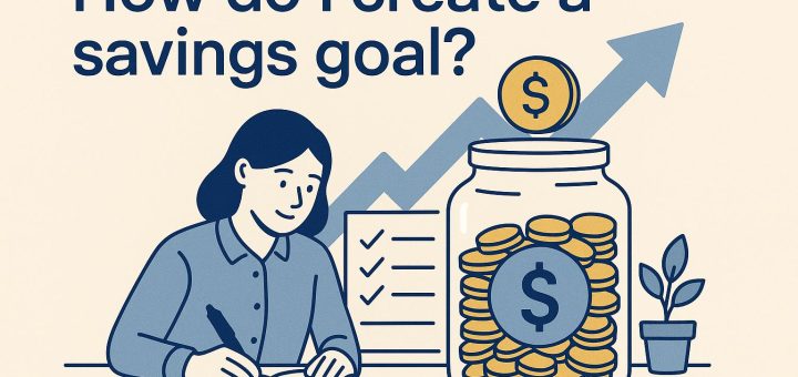 How do I create a savings goal?